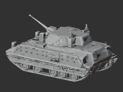 Bradley M2 tank 3D Model