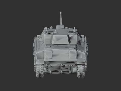 Bradley M2 tank 3D Model