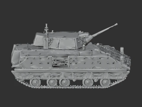 Bradley M2 tank 3D Model