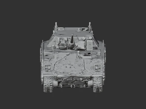 Bradley M2 tank 3D Model
