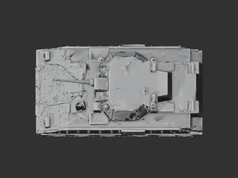 Bradley M2 tank 3D Model