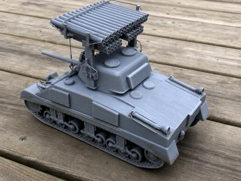 Calliope Sherman tank 3D Model
