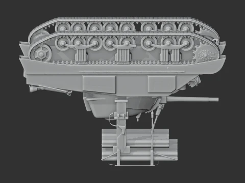 Calliope Sherman tank 3D Model