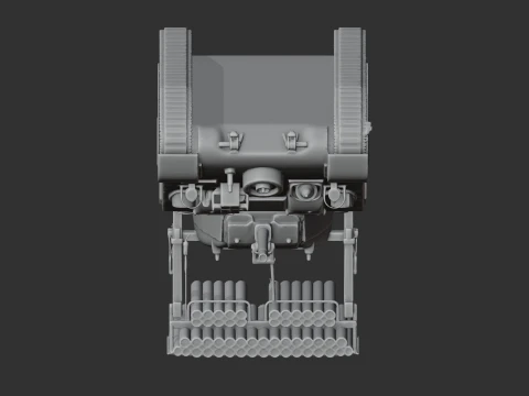 Calliope Sherman tank 3D Model