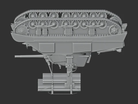 Calliope Sherman tank 3D Model