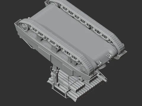 Calliope Sherman tank 3D Model