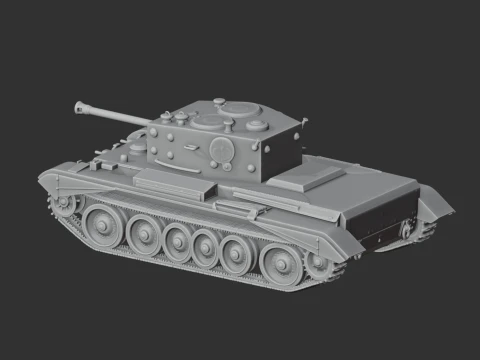 Cromwell IV tank 3D Model