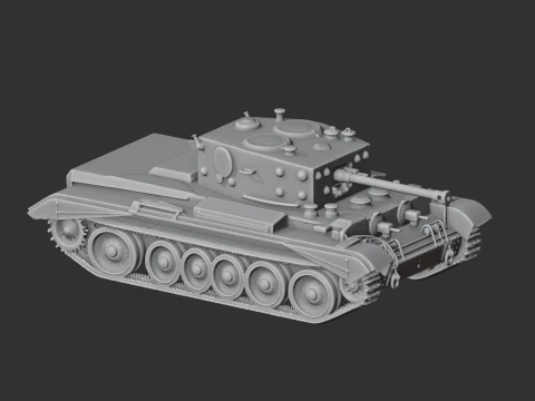 Cromwell IV tank 3D Model