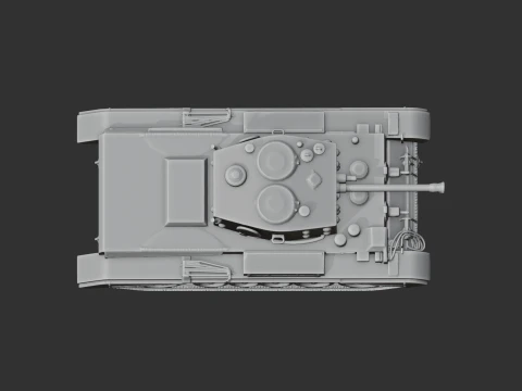Cromwell IV tank 3D Model