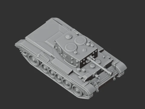 Cromwell IV tank 3D Model