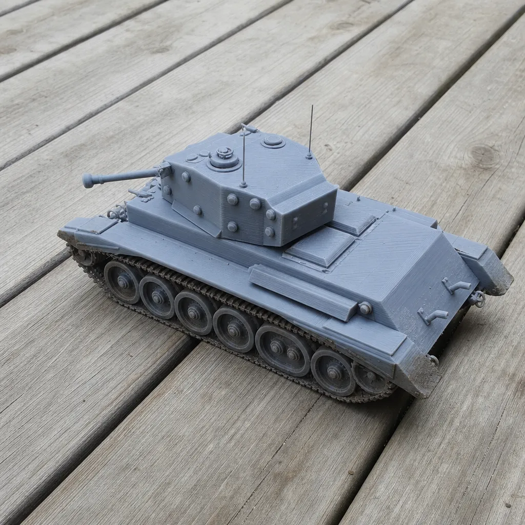 Cromwell tank 3D Model .c4d .max .obj .3ds .fbx .stl .blend 