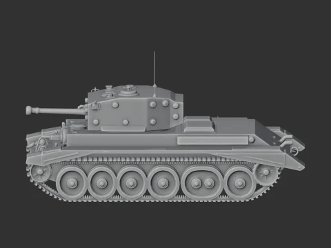 Cromwell tank 3D Model
