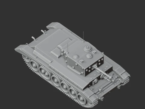 Cromwell tank 3D Model