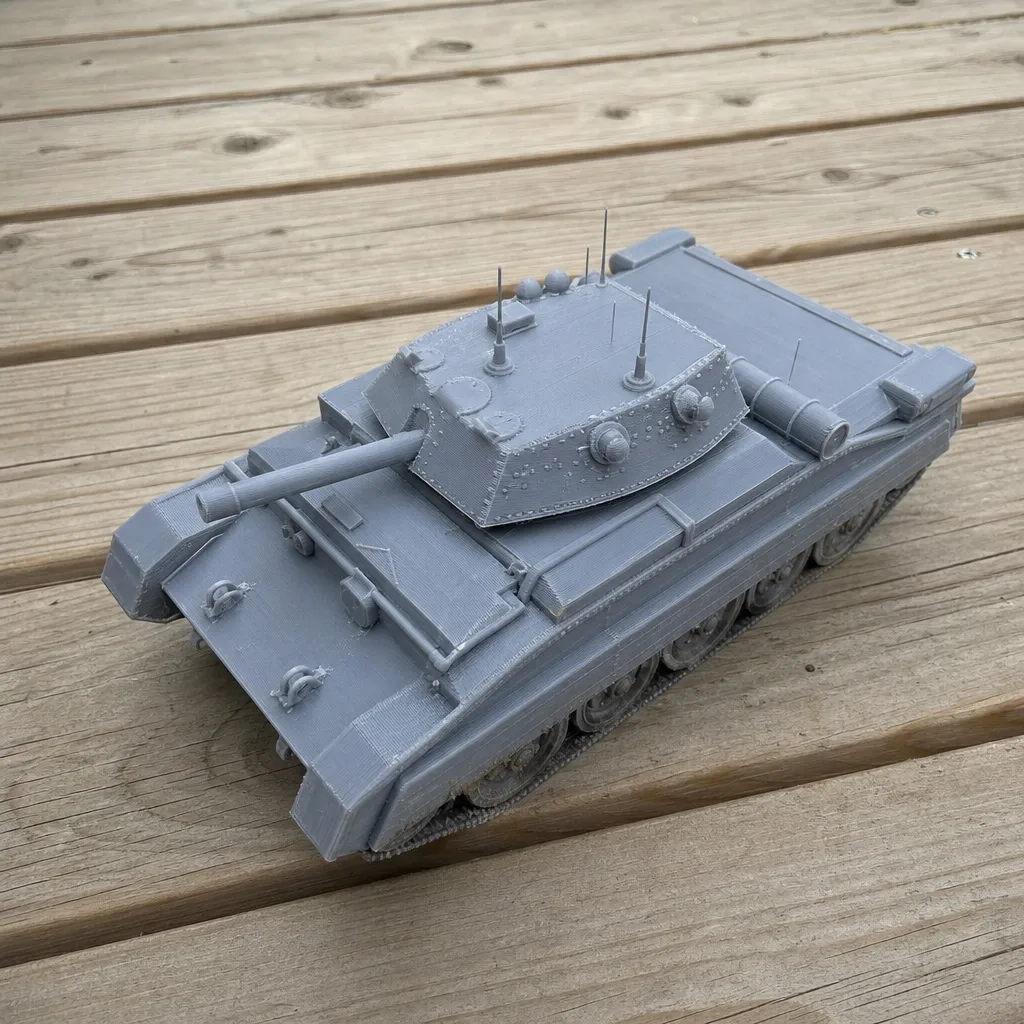Crusader tank 3D Model .c4d .max .obj .3ds .fbx .stl .blend 