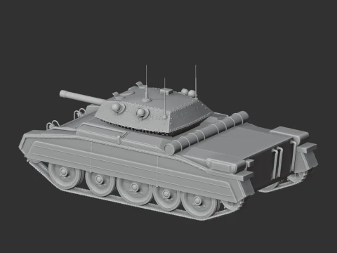Crusader tank 3D Model