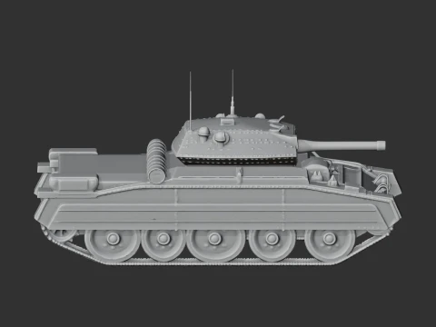 Crusader tank 3D Model