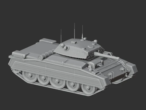Crusader tank 3D Model