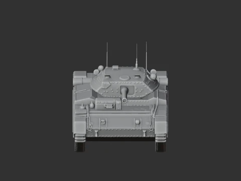 Crusader tank 3D Model