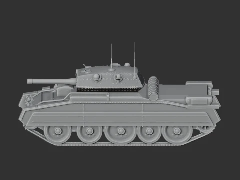 Crusader tank 3D Model