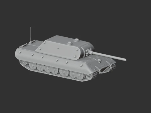 tanque e-100 Modelo 3D