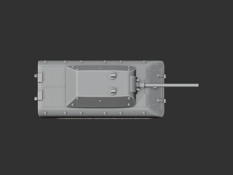 tanque e-100 Modelo 3D