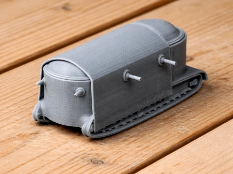 Flying Elephant WWI tank 3D Model