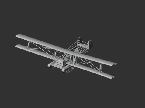 Flying Tank A-40 concept tank 3D Model