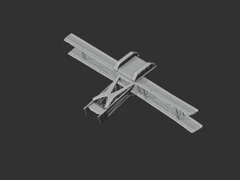 Flying Tank A-40 concept tank 3D Model