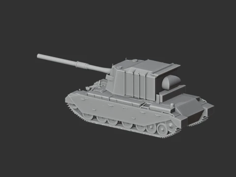 FV4005 tank 3D Model