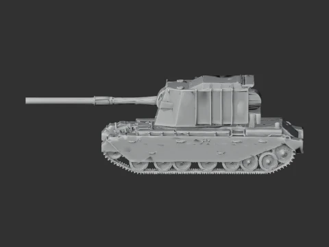 FV4005 tank 3D Model