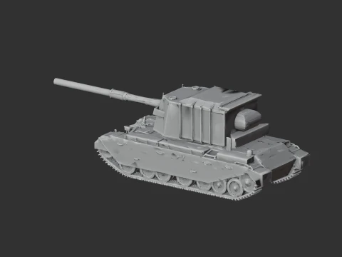 FV4005 tank 3D Model