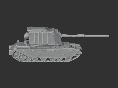 FV4005 tank 3D Model