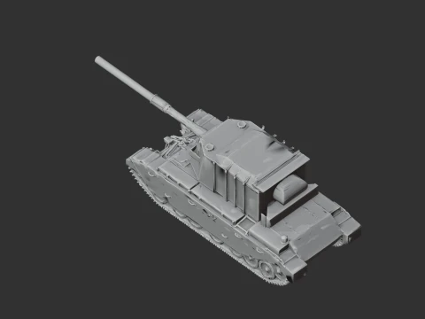 FV4005 tank 3D Model