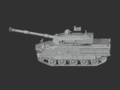 Harimau Malaysian tank 3D Model