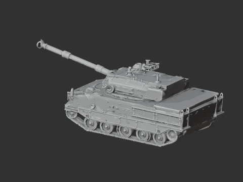 Harimau Malaysian tank 3D Model