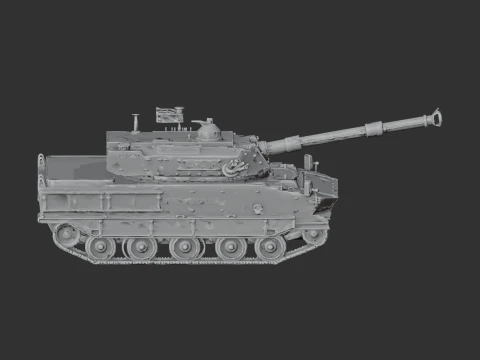Harimau Malaysian tank 3D Model