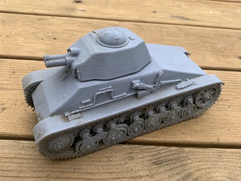 Hotchkiss H35 tank 3D Model