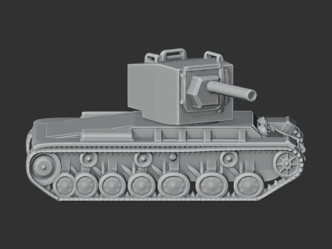 KV-2 tank 3D Model