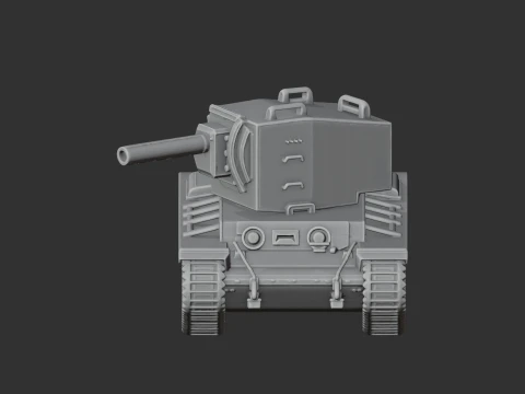 KV-2 tank 3D Model