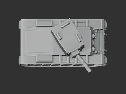 KV-2 tank 3D Model