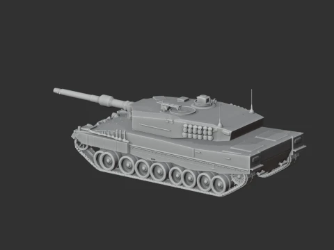Leopard 2A4 tank 3D Model