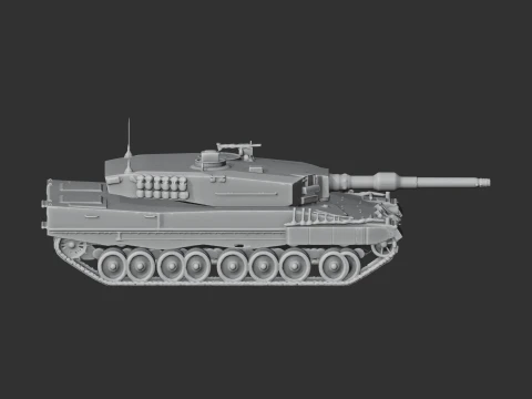 Leopard 2A4 tank 3D Model