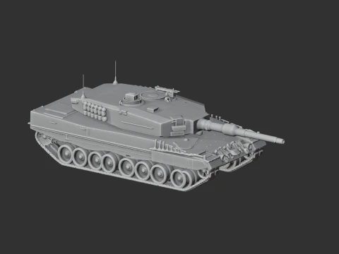 Leopard 2A4 tank 3D Model