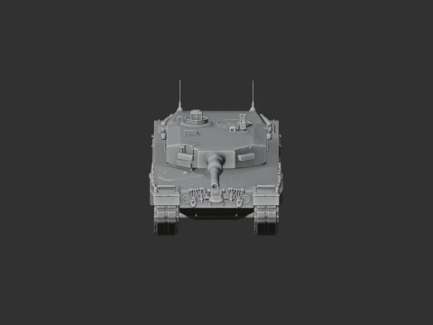 Leopard 2A4 tank 3D Model