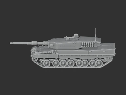 Leopard 2A4 tank 3D Model