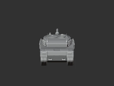 Leopard 2A4 tank 3D Model