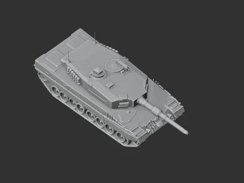 Leopard 2A4 tank 3D Model