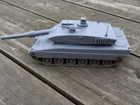 Leopard 2A5 tank 3D Model