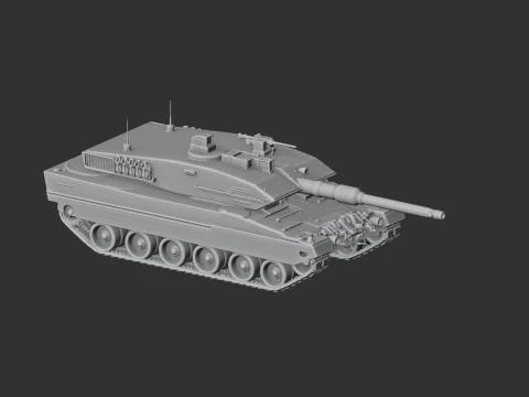 Leopard 2A5 tank 3D Model