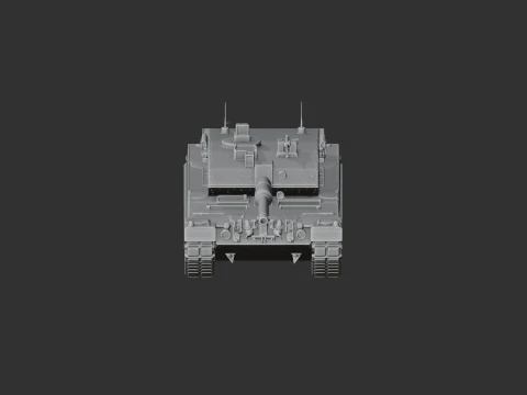 Leopard 2A5 tank 3D Model